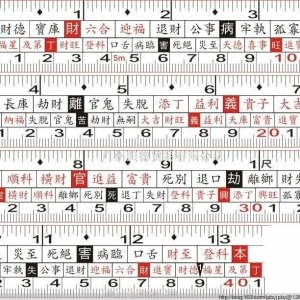 鲁班尺的专业用法